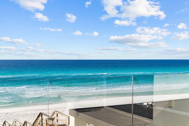 property view of water with a view of the beach