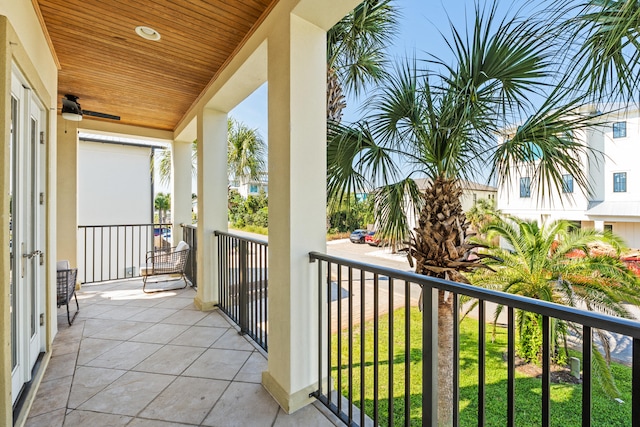 view of balcony