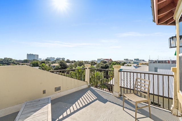 view of balcony