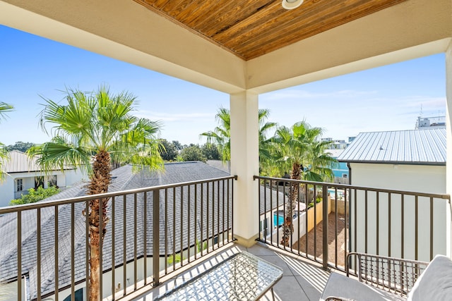 view of balcony