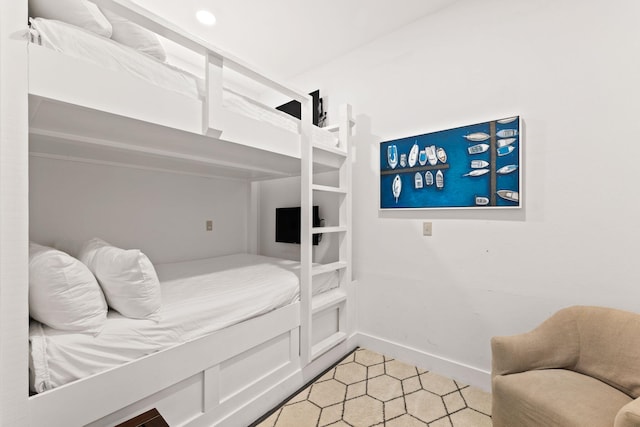 view of tiled bedroom