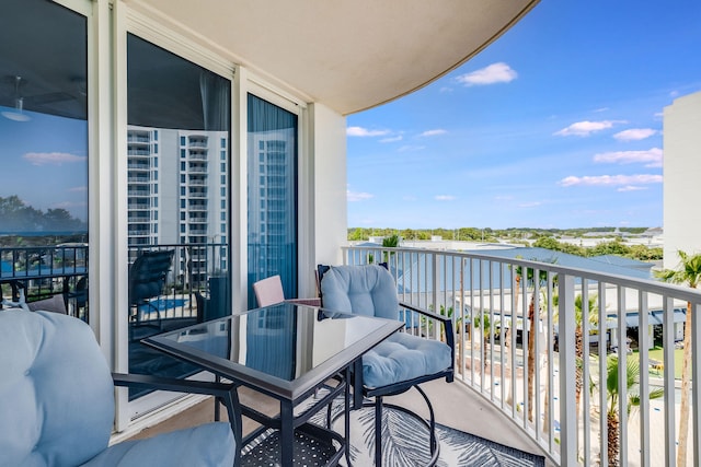 view of balcony