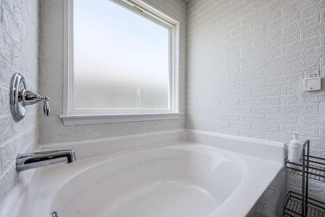 bathroom featuring a bathing tub