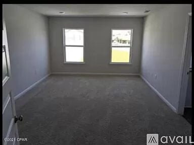 view of carpeted empty room