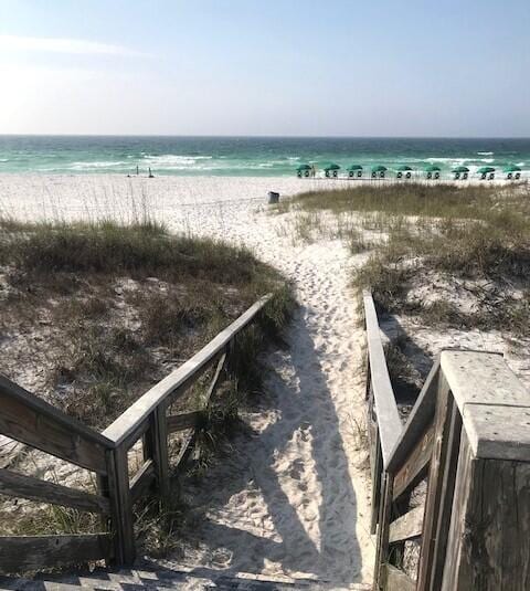 445 Gulf Shore Dr Unit 201, Destin, FL 32541 - water view featuring nearby beach