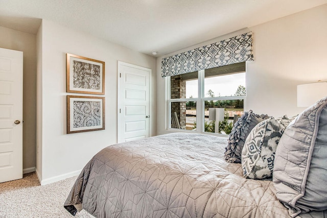 bedroom with carpet flooring