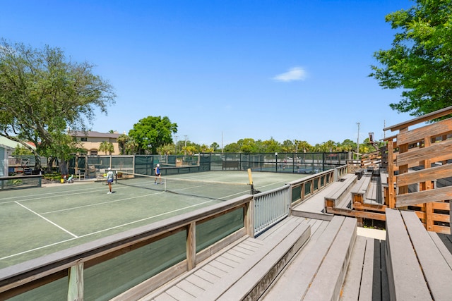 view of tennis court