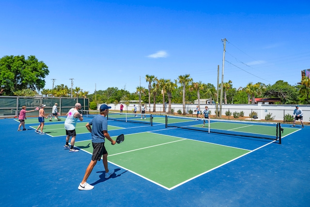 view of tennis court