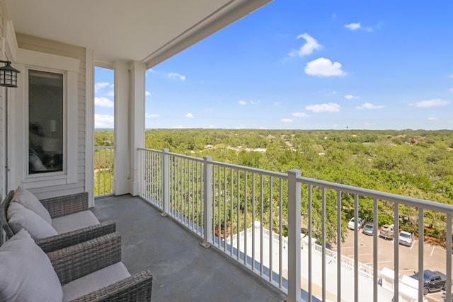 view of balcony