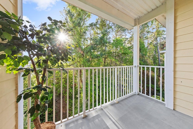 view of balcony