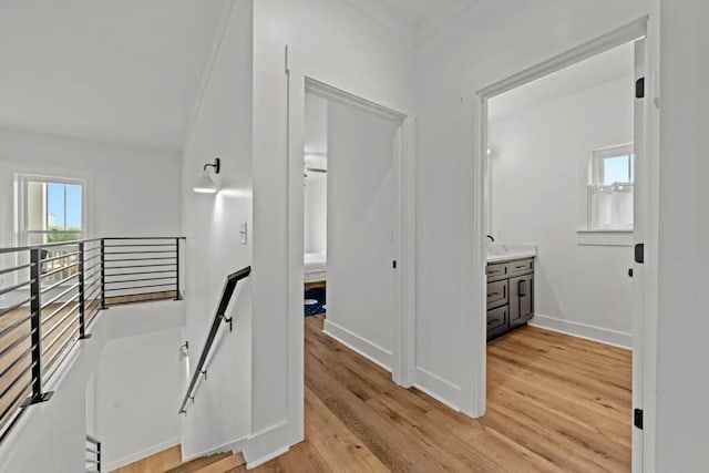 interior space featuring light hardwood / wood-style floors