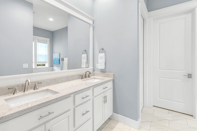 bathroom featuring vanity