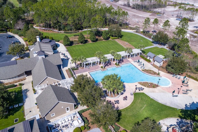 birds eye view of property