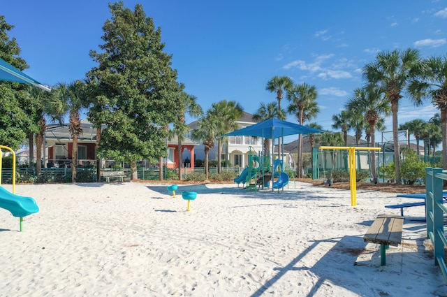 view of jungle gym