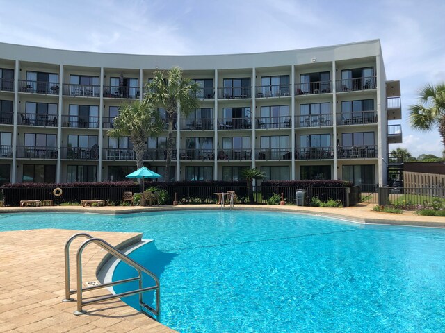 view of pool