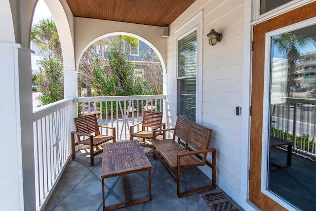 view of balcony