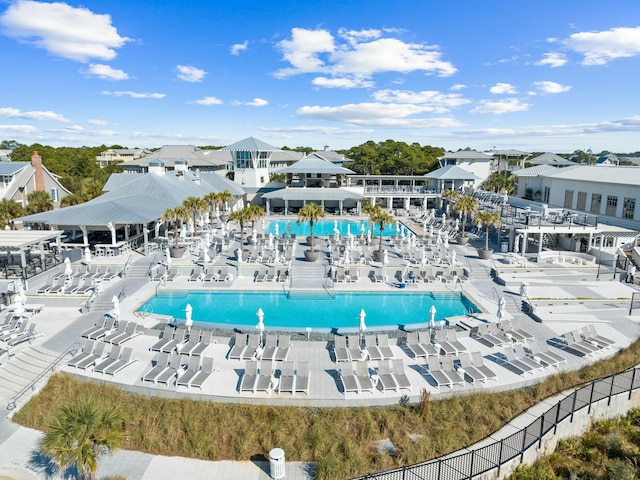 view of pool