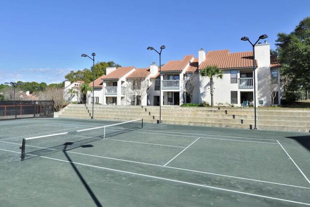 view of tennis court