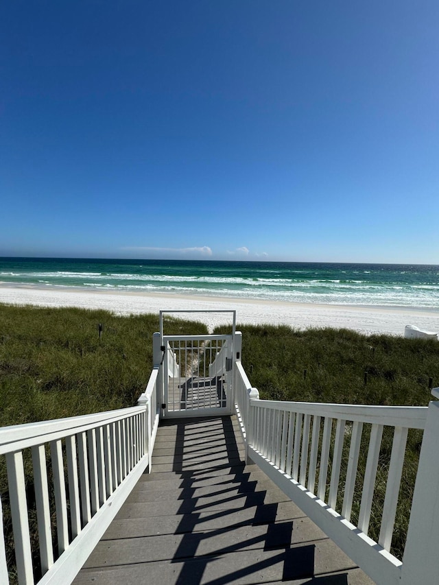 water view featuring a view of the beach