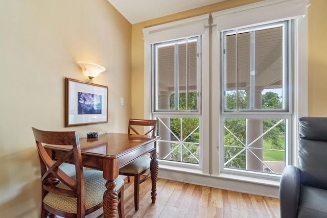 dining room featuring hardwood / wood-style flooring