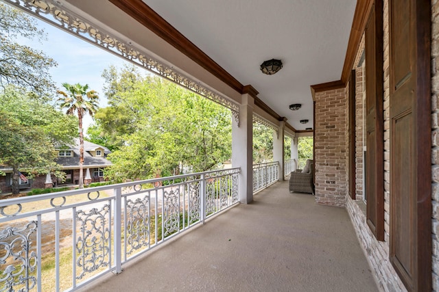 view of balcony