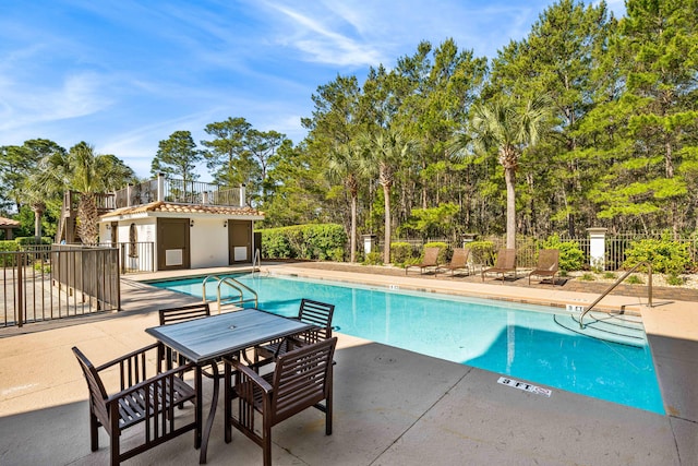 view of pool