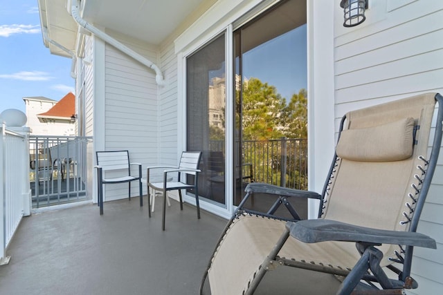 view of balcony