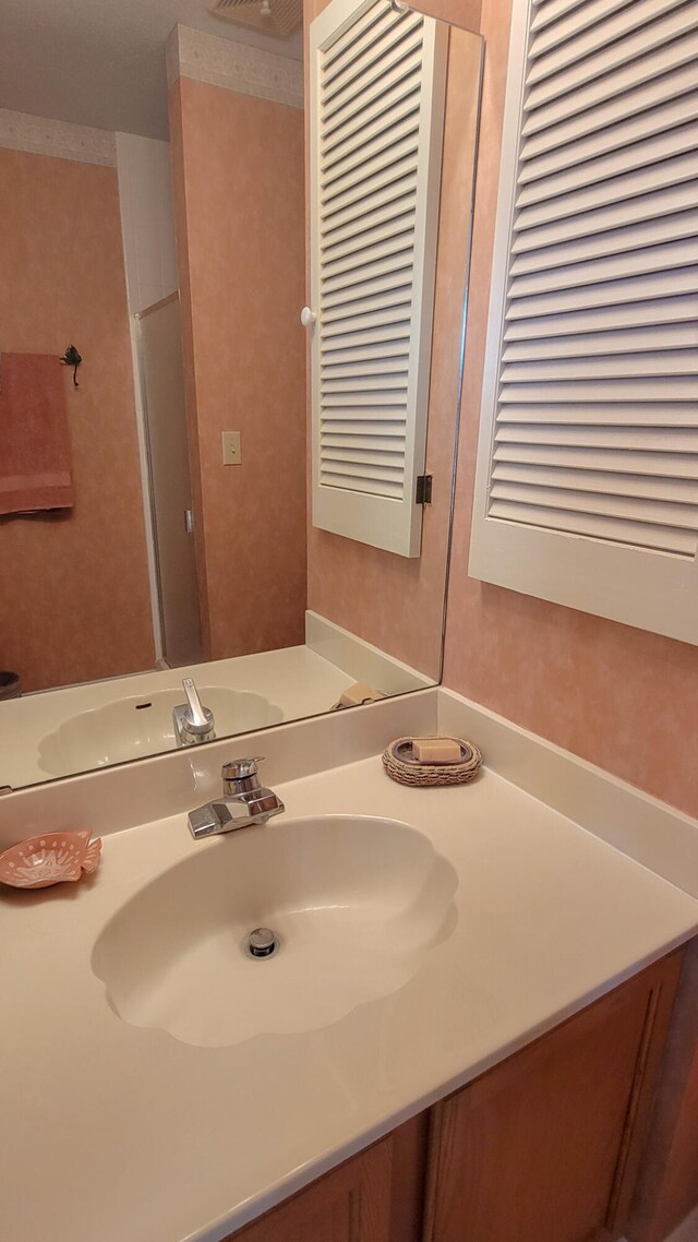 bathroom featuring vanity