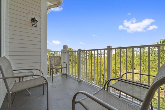 view of balcony