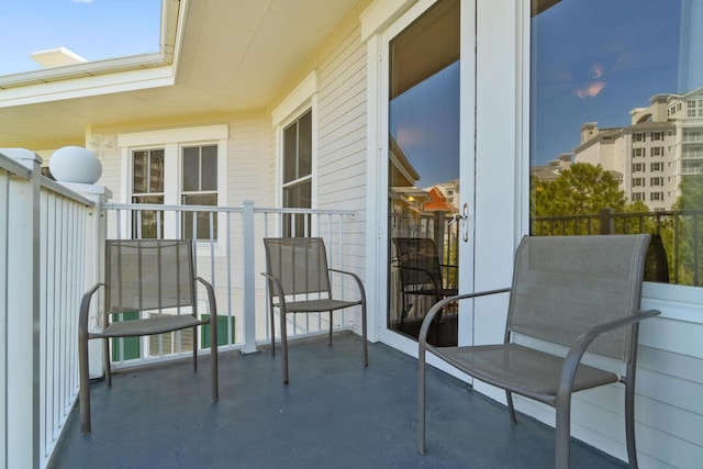 view of balcony