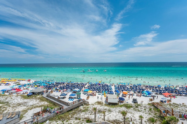 water view with a beach view