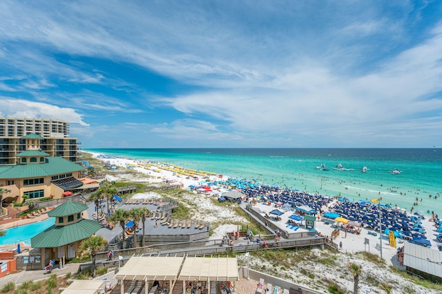 water view with a beach view