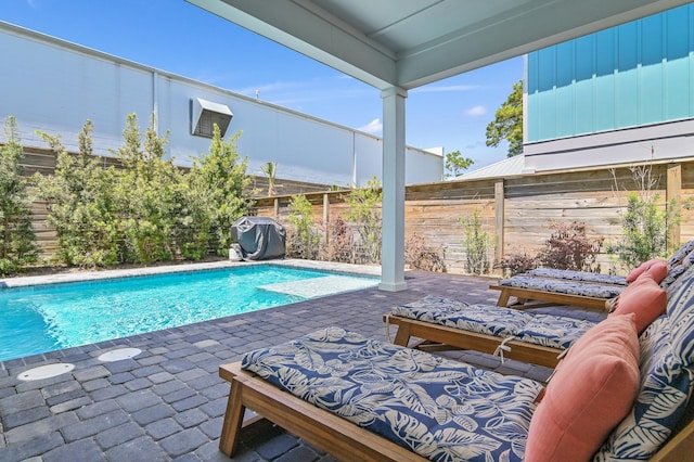 view of pool with a patio