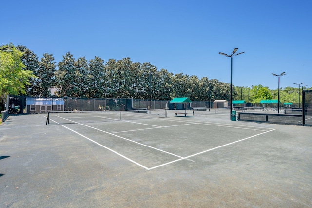 view of tennis court