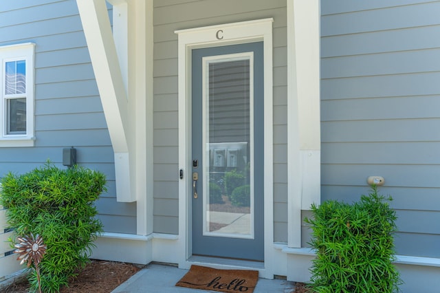 view of entrance to property