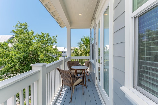 view of balcony