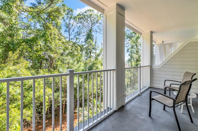 view of balcony