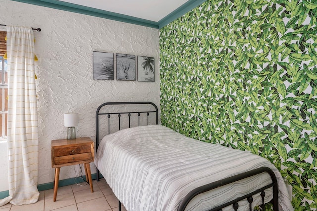 view of tiled bedroom