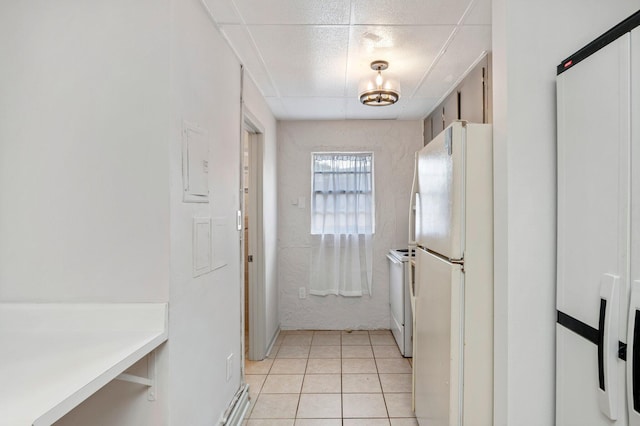 entryway featuring light tile flooring