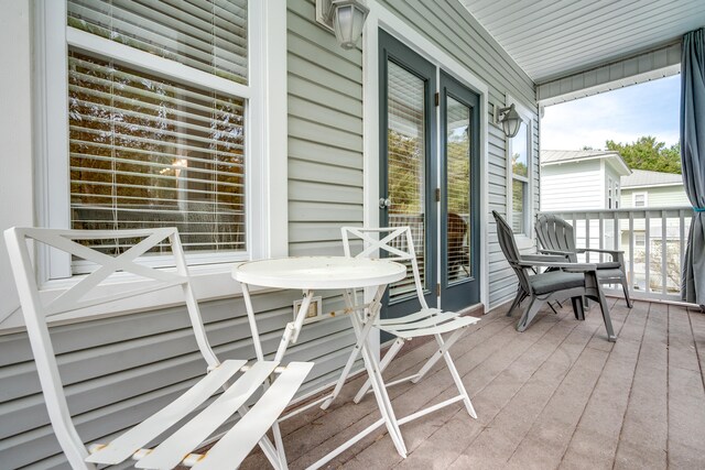 exterior space featuring covered porch