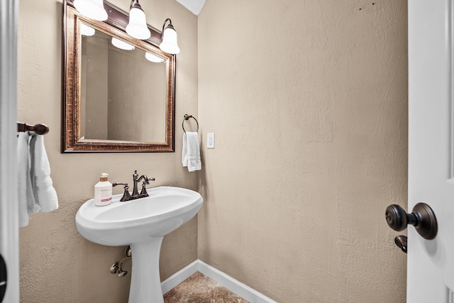 bathroom featuring tile floors