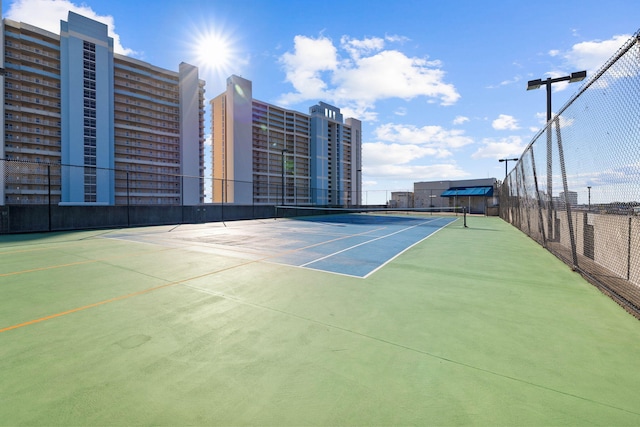 view of tennis court