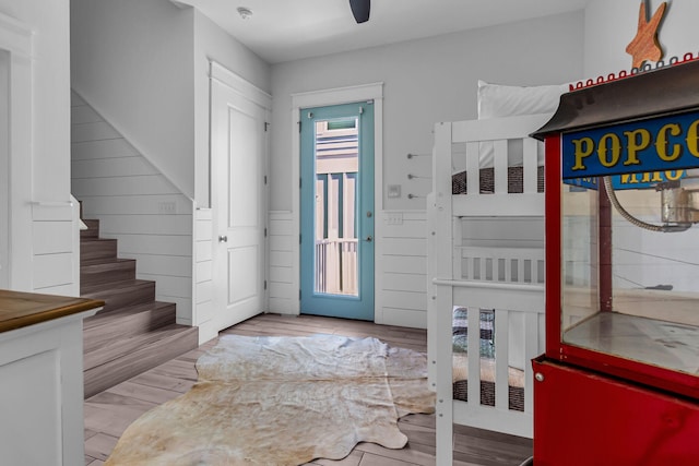 entryway featuring light hardwood / wood-style floors