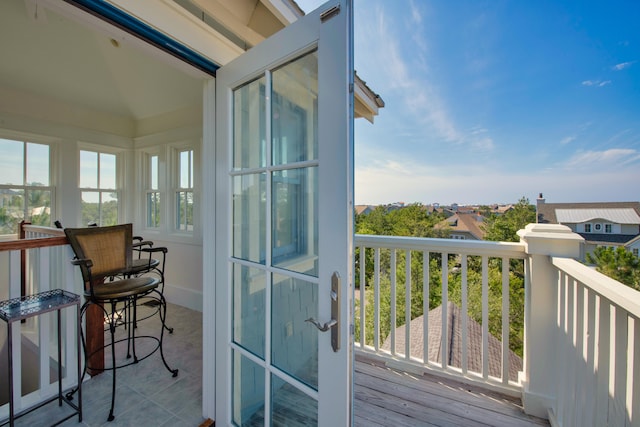 view of balcony