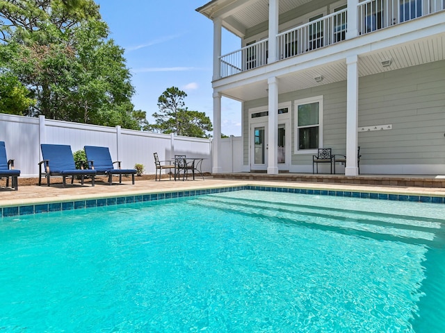 view of pool