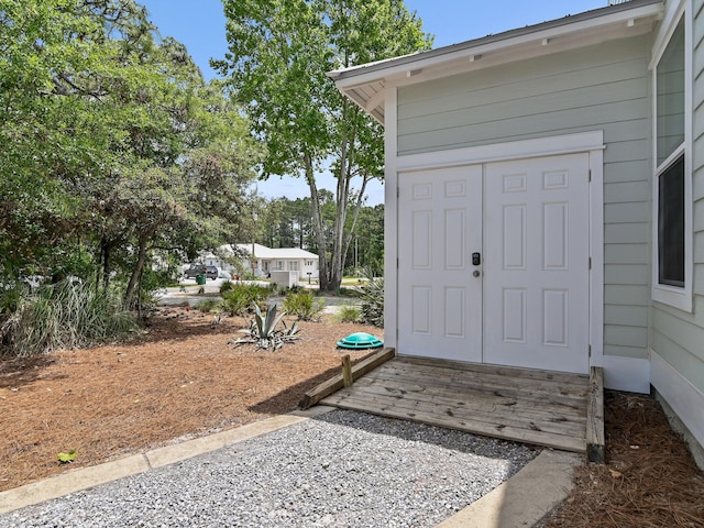 view of shed / structure