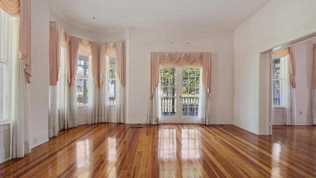 interior space featuring hardwood / wood-style flooring