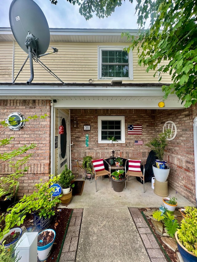 rear view of property with a patio