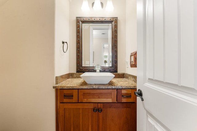 bathroom featuring vanity