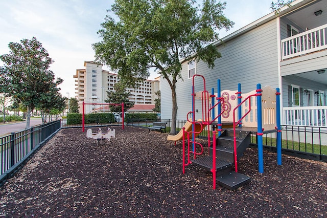 view of play area